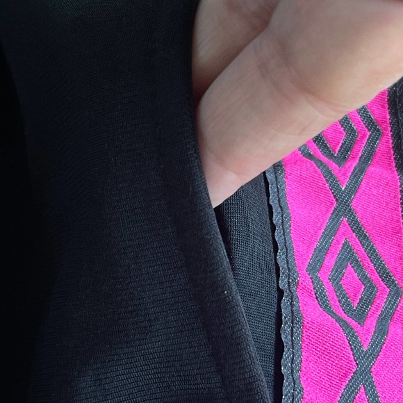 Umbro Track Pants Girls Large 10/12 Black Pink Drawstring Soccer - Picture 4 of 11